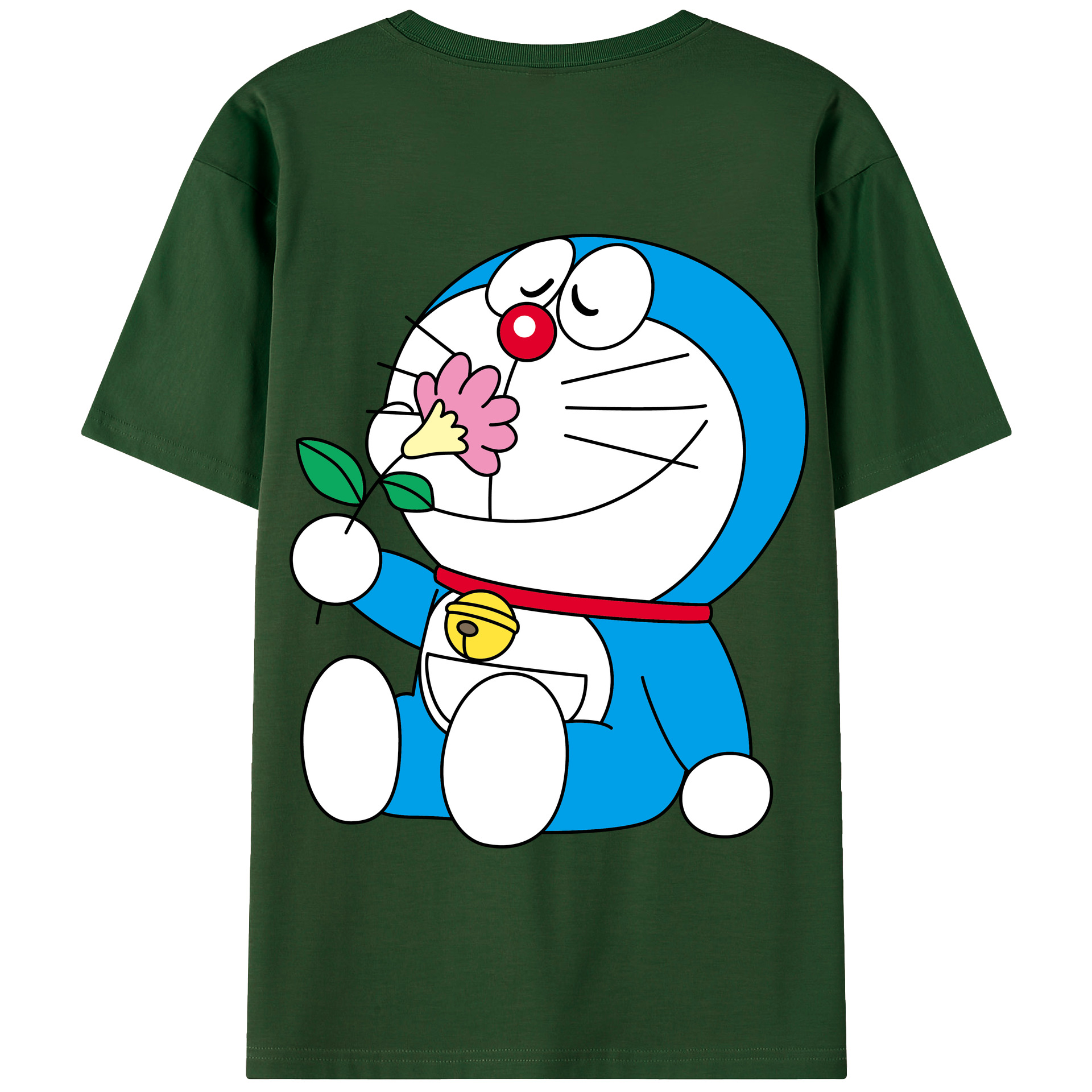 （画像用） ドラえもん Doraemon 綿100％半袖Tシャツ（背面プリント）